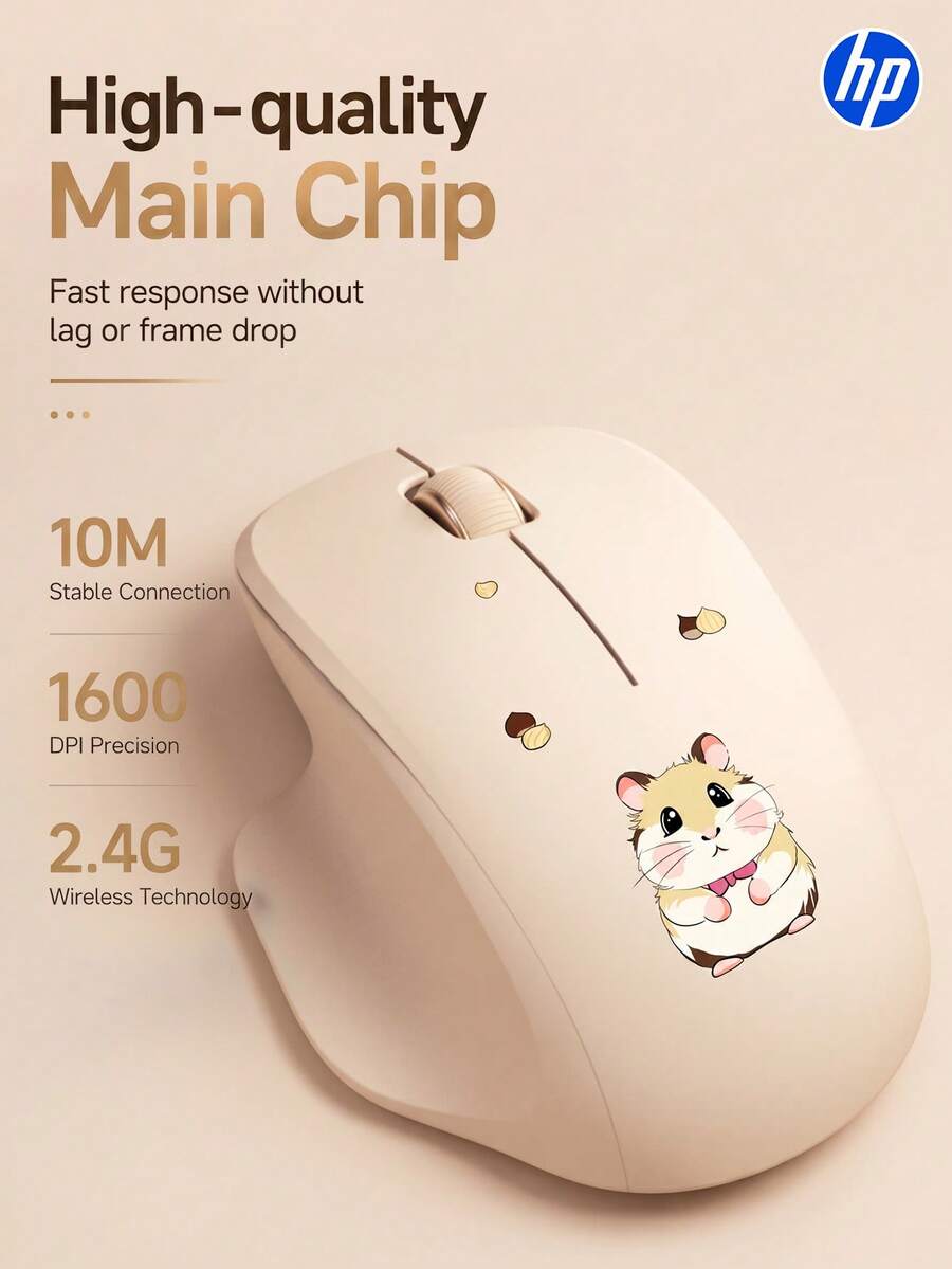 HP 品牌 - 無線滑鼠,教授 SE 無線雙模/靜音版/藍牙 V5.4/2.4Ghz+藍牙 5.4,多款可愛貼紙,便攜使用,相容於 iPad、Mac、Windows 系統 - 查看 1