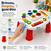 Play Time Educational Table Children's Activity Table Cotiplas - Đỏ - Xem 4