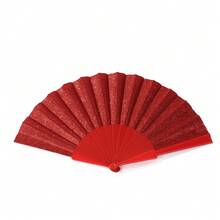 Glossy Folding Hand Fan, Transparent Fan Bones, Sequin Fan Surface, Easy To Open And Close, Summer Beach Fan, Beach Accessory, Suitable For Festivals, Weddings And Travel, Fashionable Wedding Gift Or Party Favor, Bridal Wedding Gift, Bridesmaid Accessory - Multicolor - View 22