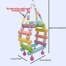 Parrot Swing Bird Cage Accessories Double-Layer Climbing Frame Hanging Rings Bird Supplies Resting Station Pole Climbing For Play - View 2