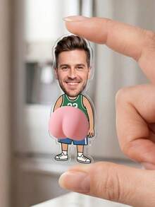 Personalized Photo Fridge Magnet Decor - Custom Upload Your Photo, Hexagonal Acrylic Cut, Suitable For Fridge, Suitable For Party, Graduation Gift, Upload Your Photo - Multicolor - View 9
