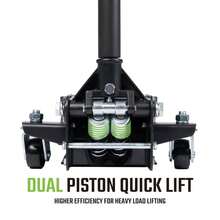 3Ton 6,600 Lbs Low Profile Hydraulic Floor Jack, Steel, Dual Piston Pump For Cars, SUVs, And Trucks Garage Amp Shop Maintenance - Multicolor1 - View 4