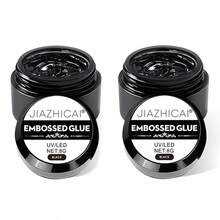 8g/1pc 3D Nail Gel Sculpture Gel Nail Glue, For Nail Design DIY Nail Carving 3D Gel Nail Oil Painting Nail Shaping Gel Sculpture Gel Nail Decoration Nail Accessories Transparent Nail Home Salon DIY Nail Oil Gift. - 黑色 - 查看 7