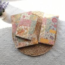 1 buah Sampul Buku Kain Patchwork Gaya Pastoral Ukuran A5/A6, Dapat Dicuci, Lembut, Pelindung untuk Buku Catatan/Buku Harian/Perencana - Mozaik pedesaan - View 1