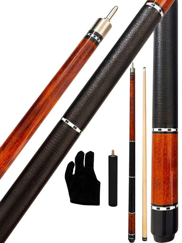 High-Quality Professional Billiard Cue, 57-Inch Heavyweight Cue (10mm/11.5mm/13mm Tip) Premium Maple Wood Shaft, Leather Non-Slip Grip, Comfortable Grip And Clear Hitting Feel, Suitable For Beginners And Professional Players, A Very Great And Durable Billiard Cue, The Perfect Gift For Billiard Enthusiasts