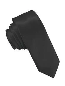 1/2pcs Solid Color Versatile Narrow Hand-Tied Tie, Simple Retro Style Tie - Multicolor - View 6
