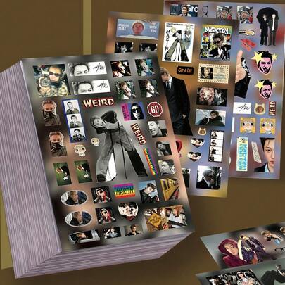 8Sheets Themed Stickers - Decorative Decals For Handbooks, Phone Cases & Notebooks