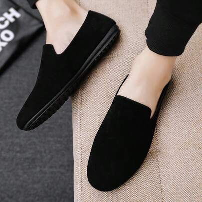 Men's Loafers Spring/Summer Fabric Breathable Driving Shoes Classic Luxury Gentleman Loafers British Style Men's Flat Shoes Business Casual Sports Shoes (Choose One Size Larger For More Comfort)