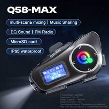 KZ Q58 Max 藍牙 5.3 摩托車頭盔無線耳機 RGB 彩燈免手持通話手機套件 IP65 防水 MP3 音樂播放器喇叭 - 黑色 - 查看 7