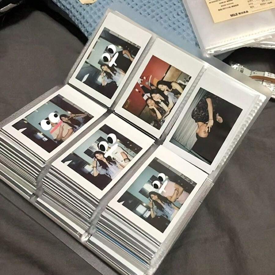 1 Buah Buku Penyimpanan Perhiasan Transparan, Organizer Buku Tempat Anting, Album, Kotak Display Portabel untuk Cincin, Kalung, Gelang, Anting Tusuk, dan Anting-anting (84/120 Slot) - A - View 1