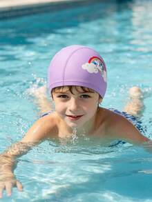 Children's Swimming Cap, Soft Silicone Material, Waterproof Anti-Slip High Elasticity, Suitable For 3-14 Years Old Boys And Girls, First Day Of School - Multicolor - View 8