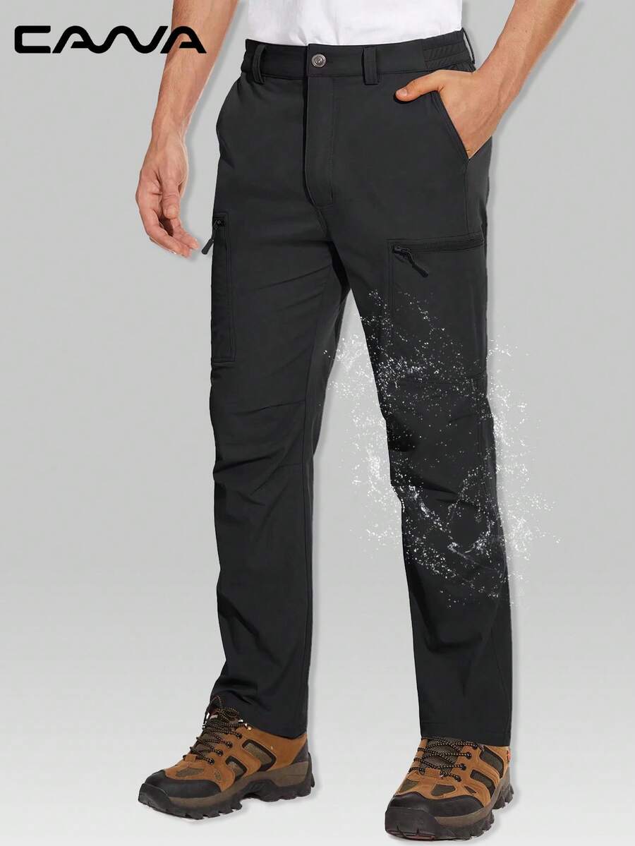 Cavva Men's Hiking Pants Quick-Dry Breathable Ripstop Multi-Pockets Pants Fishing Work Camping Traveling