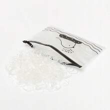 1 Pack 1000pcs Clear Rubber Bands, Non-Damaging Hair Ties, Disposable Hair Bands - Clear - View 5