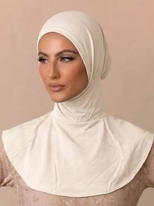 1 pieza Pañuelo de baño y natación de verano, diseño de uso rápido, para mujer, cuello extendido - rayas blancas - Ver 5