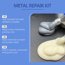 100g Waterproof Welding Repair Glue Box, Cast Iron Sealant AB Adhesive, Leak Sealing And Plugging Agent, Metal Bonding, High Temperature Resistant, Strong Weld-Free Repair Glue For Cast Iron Water Tank And Radiator Cracks - A - View 6