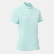 Kaos Lengan Pendek Wanita UNDER ARMOUR dengan Kerah - Hijau segar - View 5