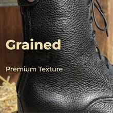 Women's Equestrian Boots Soft Material Riding Boots High Quality Lace-Up Shoes Women's Back Zipper Boots PU Outdoor Boots - Black - View 9