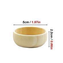 2pcs Solid Wood Round Hamster Feeding Bowl, Small Pet Multi-Functional Snack & Seed Dish, Suitable For Hamsters And Gerbils, Cage Decoration Feeding Accessory - View 7