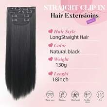 MECRY Curly Hair Clip Set, 4pcs, 16 Inch, Soft Natural Hair, Lace Braided Curly Hair Clip, Invisible Design, Suitable For Women - S1 - View 2