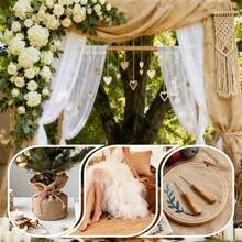 Natural Burlap Table Runner - Rustic Linen Fabric, Durable And Easy To Clean Vintage Aesthetic Decor, Suitable For Weddings, Christmas, Outdoor Restaurants, Kitchens And Dining Rooms, Table Decoration - Mustard Yellow - View 8