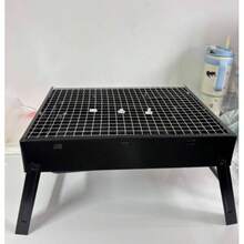 1pc Portable Foldable Charcoal Grill, With Pull-Out Ash Tray, Thickened Rust-Proof Grilling Rack, Lightweight Compact Grill, Suitable For Camping, Picnic, Beach, Backyard, Multi-Functional Outdoor Cooking Rack, Can Grill Meat, Seafood, Vegetables - A - View 14