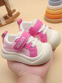 Children's Wide Toe Thin Sole Sports Shoes, Canvas Shoes With Wide Toe Cap, Hook And Loop Closure, Soft And Lightweight Walking Shoes - View 2