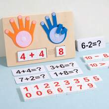 Toddler Math Learning Toy, Suitable For Children 3 Years And Older, Simulated Finger Counting Board With Number Cards, 1 To 10 Addition And Subtraction Operation Materials, Montessori Preschool Education Game, Suitable For Kindergarten Children Learning Addition And Subtraction - Multicolor - View 4