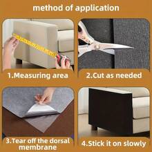Self-Adhesive Cat Scratch Pad, Cuttable Cat Carpet Mat, Furniture Sofa Corner Indoor Sofa Wall Protection Sticker - 30*100cm - View 5