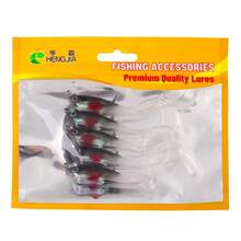 HENGJIA 5pcs Fishing Lure Set 8cm-10g Soft Bait Paddle Tail Lead Head Nearshore Slow Trolling Soft Lure - Multicolor - View 14