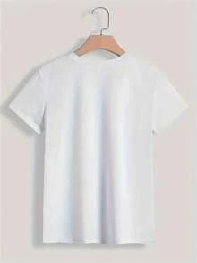 100% Cotton Women Christmas T-Shirt Half Brazilian Half American USA Brazil Culture Flag T-Shirt Print T-Shirt  Comfort Tee Top For Spring & Summer - 綠色 - 查看 2