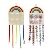 Children's Hair Clips & Hair Accessories Storage Rack, Hanging Organizer Bag For Hair Ties And Headbands, Kids Room Storage Hanging Rack - Multicolor - View 2