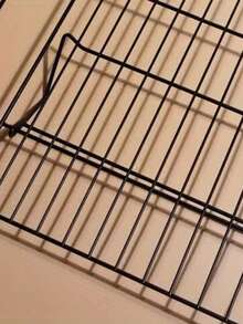 1/2/3pcs Baking Cooling Rack, Carbon Steel Wire Cookie Cooling Rack, Multi-Layer Stackable Cookie Rack, Suitable For Cakes, Pastries And Fruits, Foldable, Dishwasher (Black), Dessert Cooling Rack, Suitable For Holiday Gifts, Christmas, Halloween, Thanksgiving, Party - Multicolor - View 9