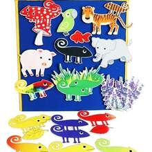 hoojojo 17 Pcs Felt Set, A Color Of His Own, Role-Playing Game, Color Recognition Learning, Fun Classroom Teaching Aids, Back-To-School Season, School Supplies. - Multicolor - View 13