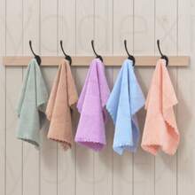 sanrou 5/10pcs Macaron Color Hand Towels, Multi-Color Soft Quick-Dry Lightweight Breathable, 9.06*9.06 Inches, Super Soft, Highly Absorbent, Skin-Friendly, Modern Design, Decorative Stitching, Ideal Choice For Bathroom - Multicolor - View 4