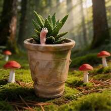 5/1pc Worm Water Sensor, Greenhouse Worm Water Sensor, Plant Decoration, Indoor Plant Hygrometer, Gardening Monitoring Potted Plant Decoration - Multicolor - View 12