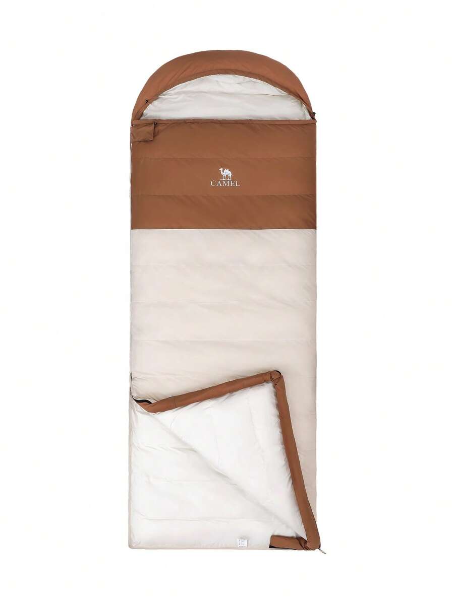 CAMEL CROWN Thickened Cold-Proof Sleeping Bag, Suitable For Adults And Children, Portable Stain-Resistant Warm, Suitable For Indoor And Outdoor Camping - Off-white - View 1
