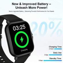 Full Touch Screen Smart Watch, Supports Wireless Calling, Pedometer, Music Control And Fitness Functions, Compatible With Android/IOS Phones, Equipped With 180mAh Battery, Ideal Gift Choice For New Year, Valentine's Day, Easter And Christmas - Multicolor - View 2