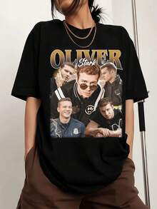 Vintage Oliver Stark Evan Buckley Poster ,Shirt Gift For Woman And Man Unisex - Negro - Ver 1