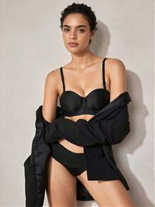 Veilyse 2pcs Wireless, Seamless, Push Up, Backless Bra, Lingerie For Summer - Multicolor - View 7