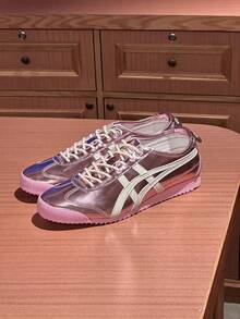 Onitsuka Tiger[SD Arch Version]Putian Pure Original Tiger Sneakers MEXICO SD VIN Casual Shoes For Women - SD鏡麵粉 - 查看 1
