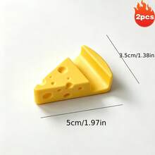 Butter Cheese Phone Stand, Key Chain Pendant, Desktop Decor, Lightweight Portable Phone Holder (Multiple Colors Available) - Cheese - View 10