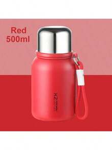 1個 500ml/17.63oz 316不鏽鋼真空保溫水瓶，多巴胺亮色，防漏，保溫保冷，高端設計，適合辦公室、學校、露營、運動和旅行 - 彩色 - 查看 12