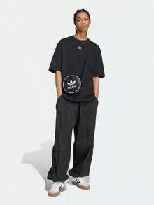 Adidas New ESS BOYFR TEE Women's Casual Sportswear Short-Sleeve Crew Neck T-Shirt - Black - View 2