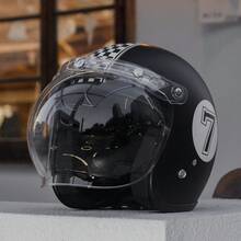 Crown Racing 中性復古半盔，DOT認證 | 適合四季通勤與騎行 3/4 機車安全帽 - 多色 - 查看 26
