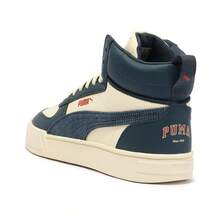 Puma 春秋款中性運動休閒鞋，經典中筒復古滑板鞋 40193901 - 午夜藍-紅色 - 查看 7