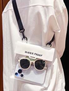 Minimalist Heavy-Duty PVC Phone & Fashion Glasses Storage Bag, Multi-Functional Organizer Pouch, Fashionable Versatile Beach Crossbody Bag For Minimalist Travelers, Summer Cruise Vacation Travel Storage Bag, Summer Water Activities,Back To School - Multicolor - View 18