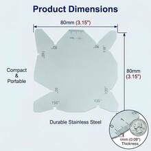 Stainless Steel Welding Square, Multi-Angle Measurement Template, High Precision Woodworking Marking Tool - A - View 3