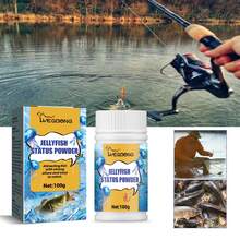 YEGBONG 100g Fish Attractant Powder – Plant Protein Fiber Bait Additive, Irresistible Scent, Cotton-Like Texture For Bass Trout Crappie Carp Tilapia, Freshwater Lake River Pond Fishing,Quick Ship Items,Free Shipping - Bait - View 3