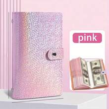 1pc A6 Colorful Storage Album, Made Of High-Quality Material, Built-In 50 Inner Pages, Can Hold 100 Banknotes, Including Banknote Photos, Stamps And Bank Card Storage Album - Multiple Styles - View 6