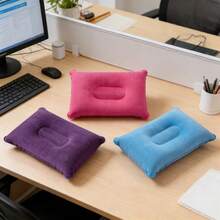 4pcs Inflatable Travel Pillows, Portable Ultra-Light Inflatable Camping Pillows With Neck And Waist Support, Washable Inflatable Pillows For Airplane, Car, Office Nap, Hiking, Backpacking, Multi-Functional Travel Pillows For Various Occasions - Multicolor - View 4
